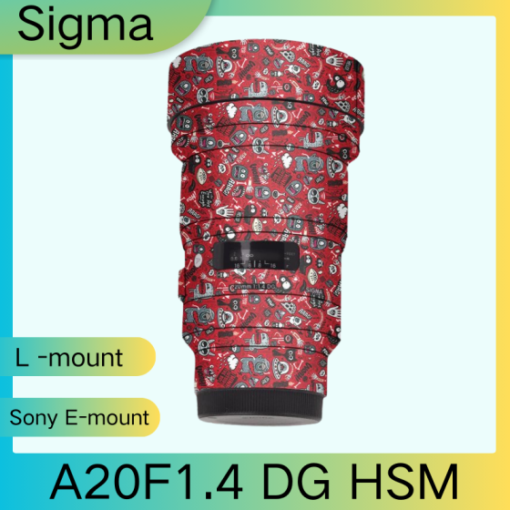 Lentes Sigma A20F1.4 DG HSM - Pele câmera, adesivo câmera - com alta resistência a arranhões, à prova d'água e com design elegante.